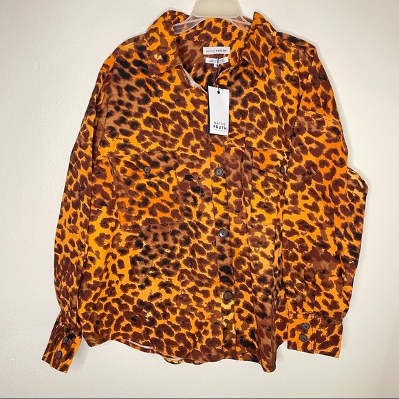 Native Youth oversized shacket leopard print - Picture 5 of 10